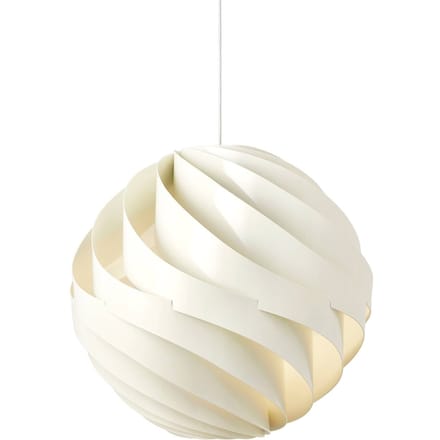Gubi Hanglamp Turbo, glanzend albastwit, Ø 62 cm,