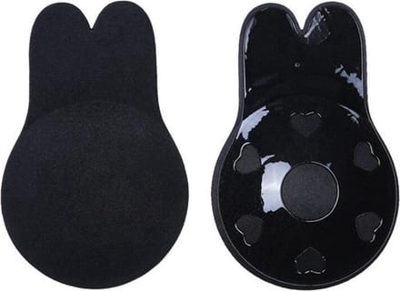 Go Go Gadget - Push-Up BH - Strapless, Onzichtbaar, Herbruikbaar & Liftend Effect - Tepel Cover - Zwart #PlakBH