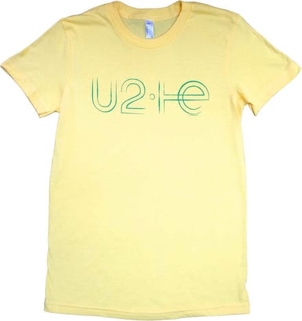 U2 - Brazil Logo Babydoll Dames T-shirt - M - Geel