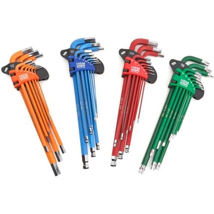 HBM 36 Delige Professionele Inbussleutelset MM, INCH, TORX