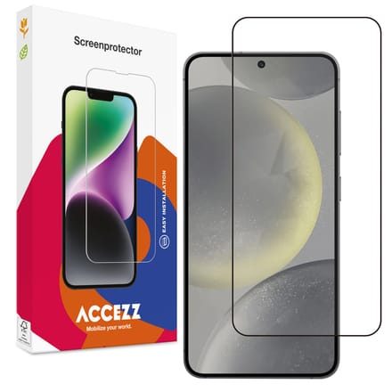 Accezz Screen Protector - Geschikt voor Samsung Galaxy S24 / S25 - Gehard Glass Full Cover