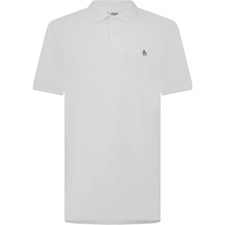 Original Penguin Heren Geborduurd Logo Poloshirt (Wit)