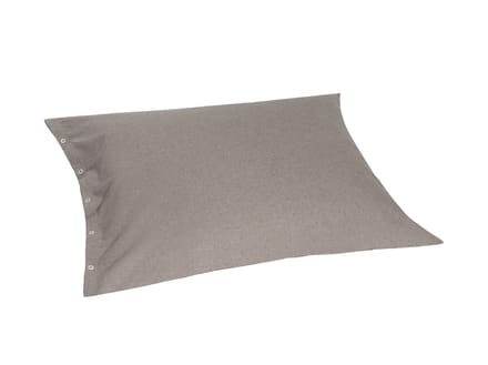 Yumeko kussensloop flanel stone bruin 70x90 - Biologisch & ecologisch - 1 stuk