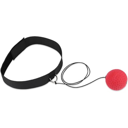 Boksuitrusting Vecht Stoot Reflexbal Met Hoofdband voor Training Boksen Stressverlichting Rood black