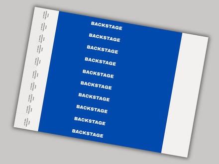 Tyvek Polsbandjes | Backstage Blauw | 50 Stuks