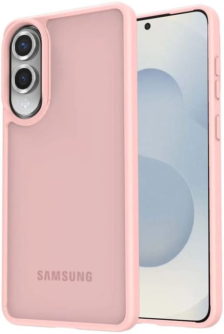 Hoesje Geschikt voor Samsung Galaxy S25 Edge - Matte Back Cover - Roze