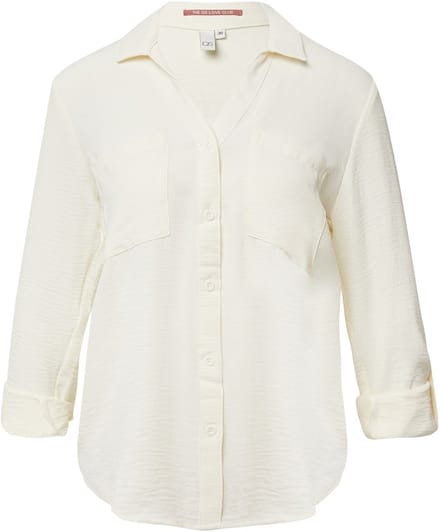 Q/S designed by - Dames bloes - Maat 38 - Vrouwen - wit - polyester