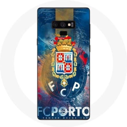 Samsung Galaxy Note 9 hoesje fcp porto blauwe achtergrond