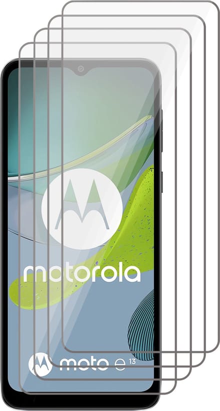 Screenprotector geschikt voor Motorola Moto E13 - 4x Gehard Glas Screen Protector GlassGuard