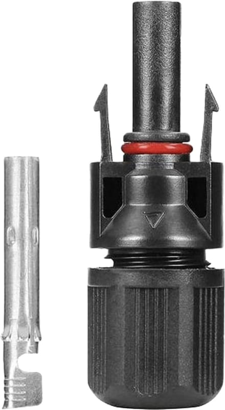 MC4 Solar Connector - Zonnepaneel Stekker - Female - 2.5-6mm² - 4/6II - Zwart - Per stuk
