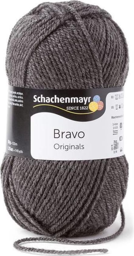 Bravo Wol - 50 gram -  Donkergrijs