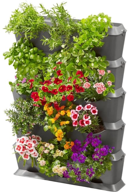 Thuys – Verticale Tuin – Met Watersysteem – Verticale Moestuin – 40cm x 30cm x 30cm – Grijs