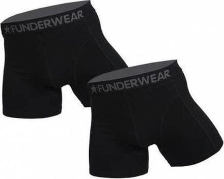 Funderwear 2 pak heren boxer zwart - Zwart - XL
