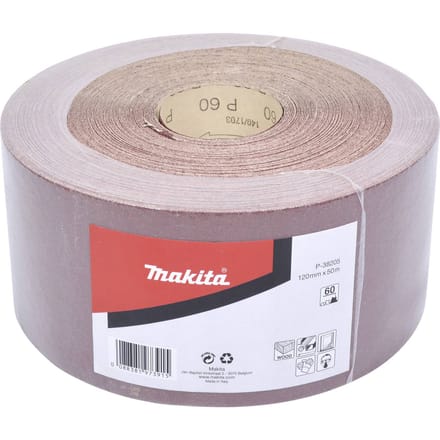 Makita P-38205 P-38205 Schuurpapierrol Korrelgrootte (num) 60 (l x b) 50 m x 120 mm 1 stuk(s)