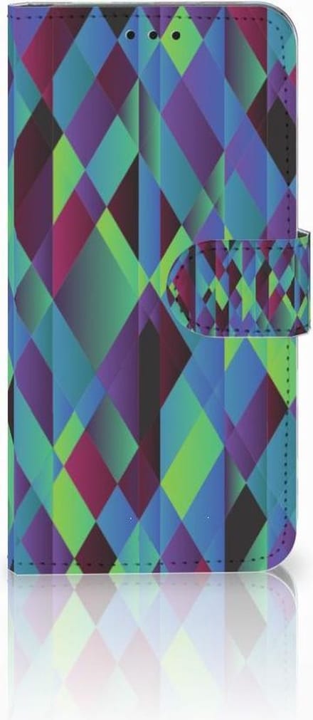 Huawei P30 Lite (2020) Book Case Abstract Green Blue