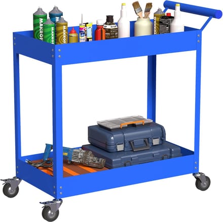 DURHAND Gereedschapswagen - Staal - 84,5x38x84cm - Blauw