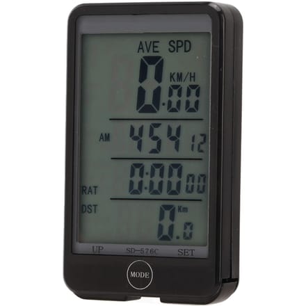 Bergfietscomputer Draadloos Touchscreen Lichtregeling Waterbestendig met Verlichting voor Mountainbikes en Fietsen black