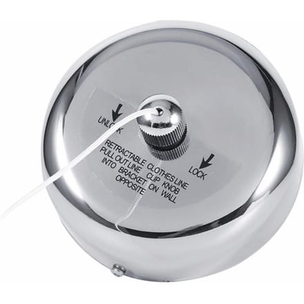 Intrekbare Kledingdroger Roestvrij Staal Heavy Duty 10 kg Draagvermogen 2,8 m Snoer Droogdouche Waslijn Rek gray