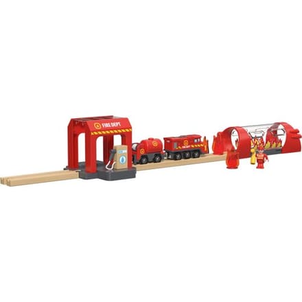 LUPILU Houten treinset (Brandweer)