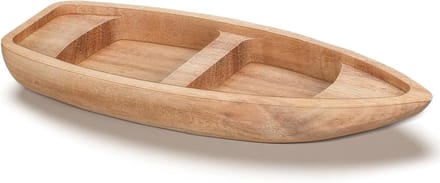 Houten Boot Model voor DIY Decoratie: Onbehandeld Houten Scheepsmodel voor Thuis en Kantoor 17*6.5*2cm