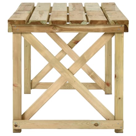 vidaXL - Tuintafel - 160x79x75 - cm - hout