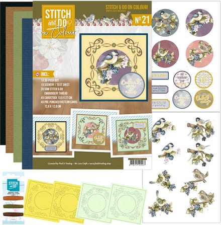 Stitch and Do on Colour 21 - Precious Marieke - Birds and Berries