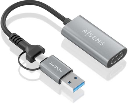 AISENS A109-0913 USB grafische adapter 1920 x 1080 Pixels Grijs