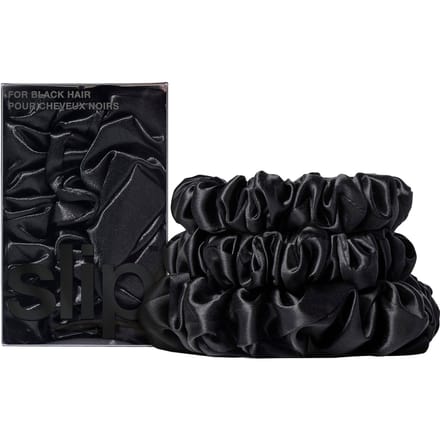 Slip Pure Silk Assorted Scrunchies - Various Colours - Black