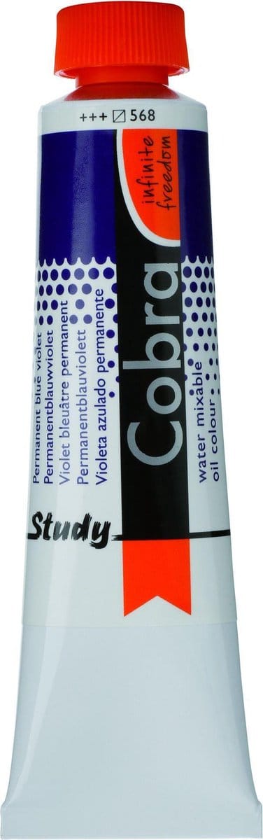 Cobra Study Olieverf 40ml | Permanent Blue Violet (568)