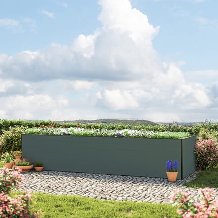 351 x 150 x 77 cm Moestuinbak Kingsize Daniela, Antraciet