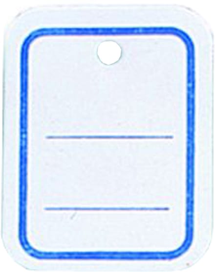 APLI prijskaartjes 39 x 55 mm, geperforeerd, gelinieerd