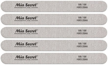 Forte Zebra Straight Nagelvijl 100/100 Roze (5stuks)