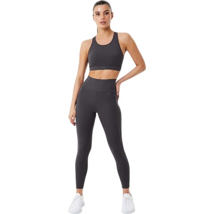 USA Pro Sportbeha met racerback voor dames (Houtskool mergel)
