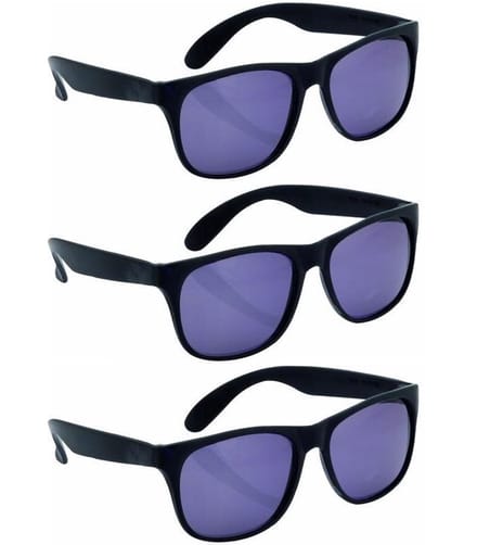 Classic Zonnebrillen Zwart (3 stuks)