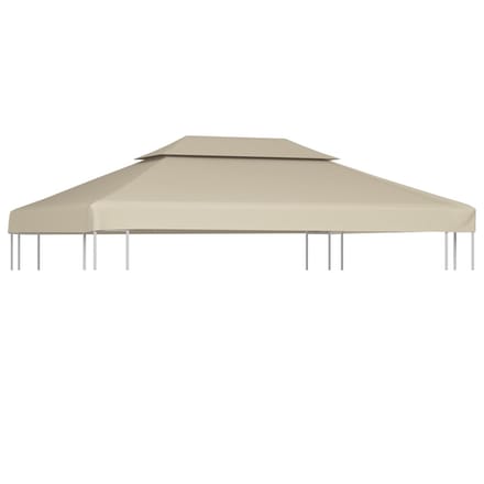 vidaXL - Vervangend - tentdoek - prieel - 310 - g/m² - 3x4 - m - beige