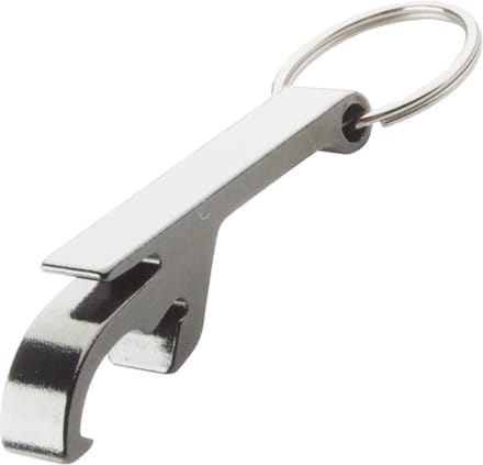 Sleutelhanger Bieropener Sleutelhanger Flesopener Openen Bier - Zilver