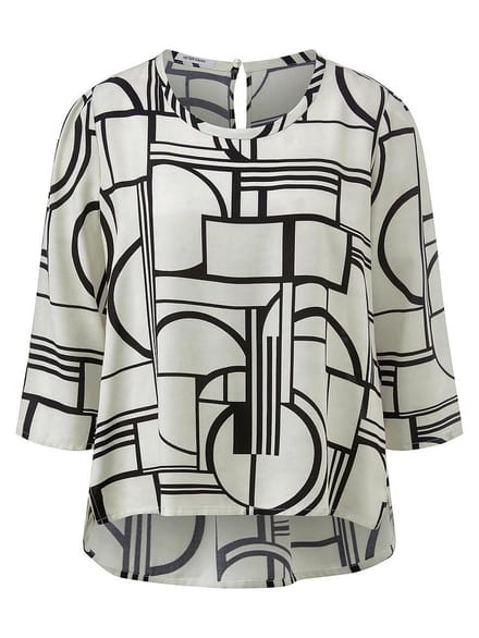 Blouse 3/4-mouwen Van Peter Hahn wit