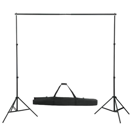 Système de Support de Fond avec Fond Blanc 600 X 300 Cm