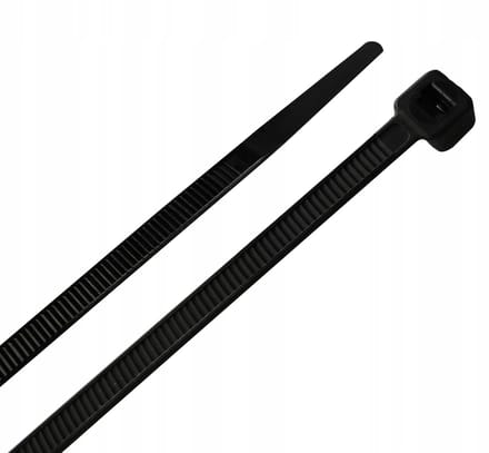 Kabelbinders Zwart UV 4,8x200mm - 100 stuks