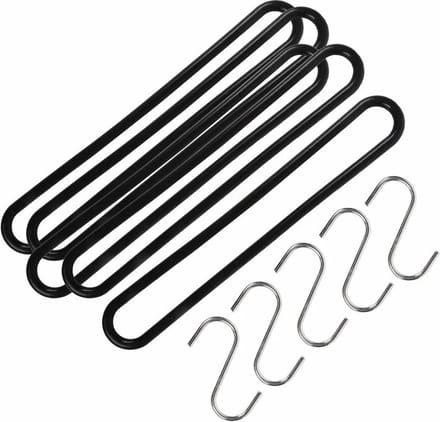 Talen Tools Spanrubbers met S-haken - 15x stuks - voor dekzeilen - 25 cm