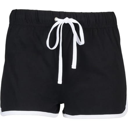 SF Women Dames/dames Retro Shorts (Zwart/Wit)