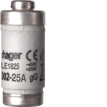 Hager D02 Smeltveiligheid 25A 400V Met Indicator - LE1825 [10 Stuks]