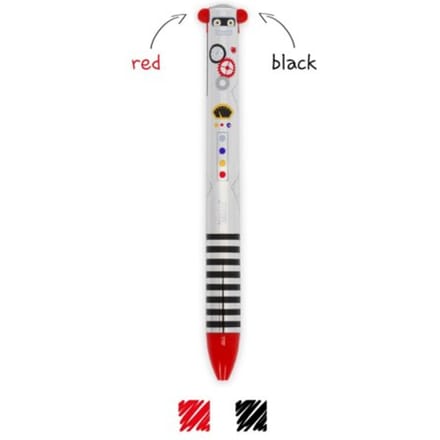 Legami Twee-kleuren pen - Click&Clack - Robot