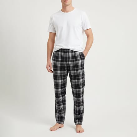GIANVAGLIA® Basic Heren Pyjamabroek 751 - Maat - M - Zwart