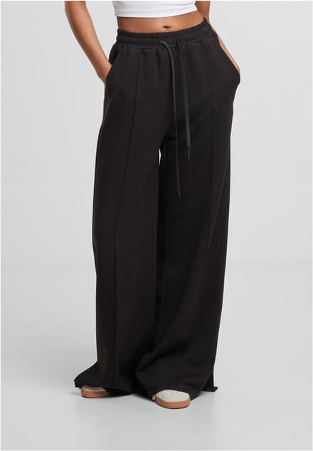 Urban Classics Soft Touch Palazzo Broek Vrouwen Dames Stoffen broek - zwart - S