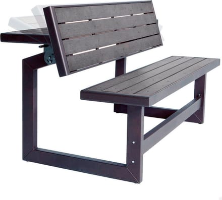 Lifetime Convertible Bank - Grijs, 145 x 77 cm