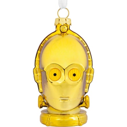 Hallmark Star Wars Glass Ornament - C-3PO Gold Head