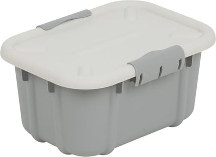 BranQ Velur - Opslagcontainer met deksel 3.6L - Opberger - Lichtgrijs