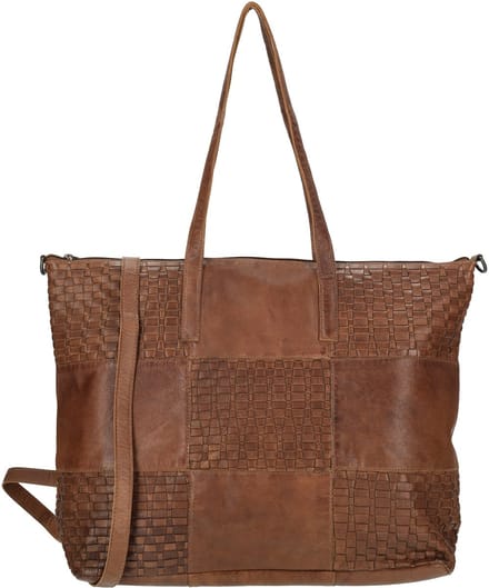 Enrico Benetti Sicily Leren Shopper - Cognac