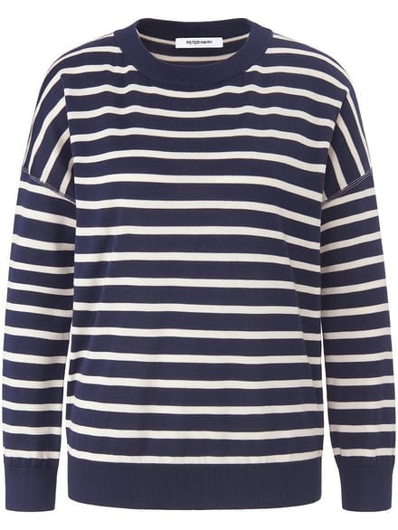 Trui 100% SUPIMA®-katoen Van Peter Hahn blauw